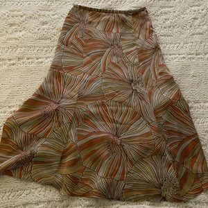 Vintage floral maxi skirt